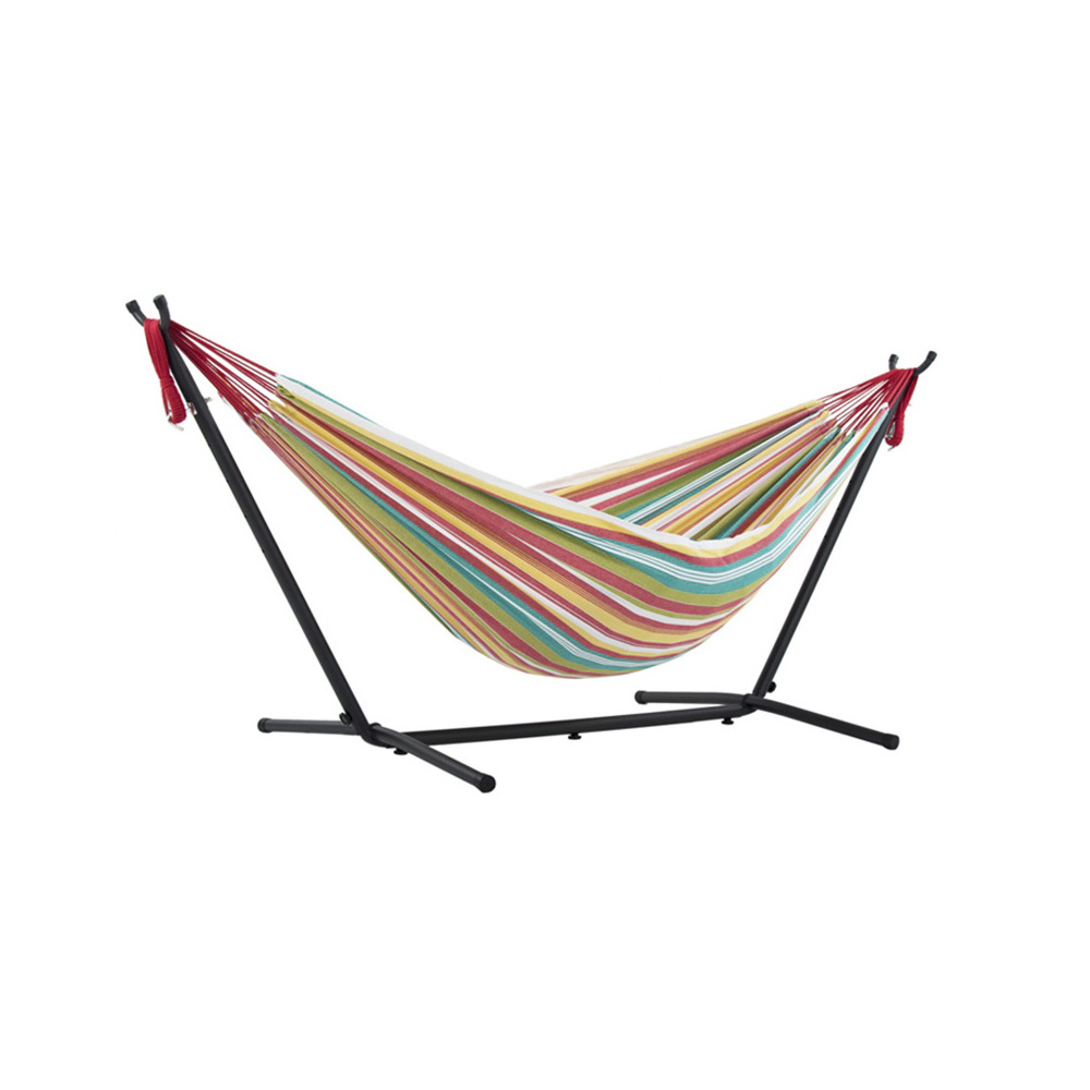 Double Hammock With Space Saving Steel Stand Portable Hammock Stand