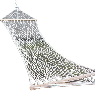 Camping Durable Comfortable Mesh Cotton Rope Net Hammock Swing Hanging Hammock For Yard Garden Camping Travel