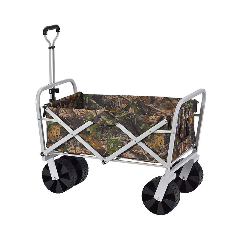 Multifunction Folding Beach Wagon Cart Collapsible Outdoor Wagon Patio Garden Cart with Wheels Outdoor Folding Wagon Trolley