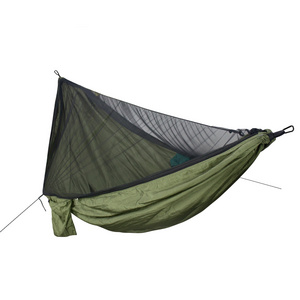 Outdoor High quality Swing Bed With Mosquito Netting Portable Outdoor Camping Hammock Nylon