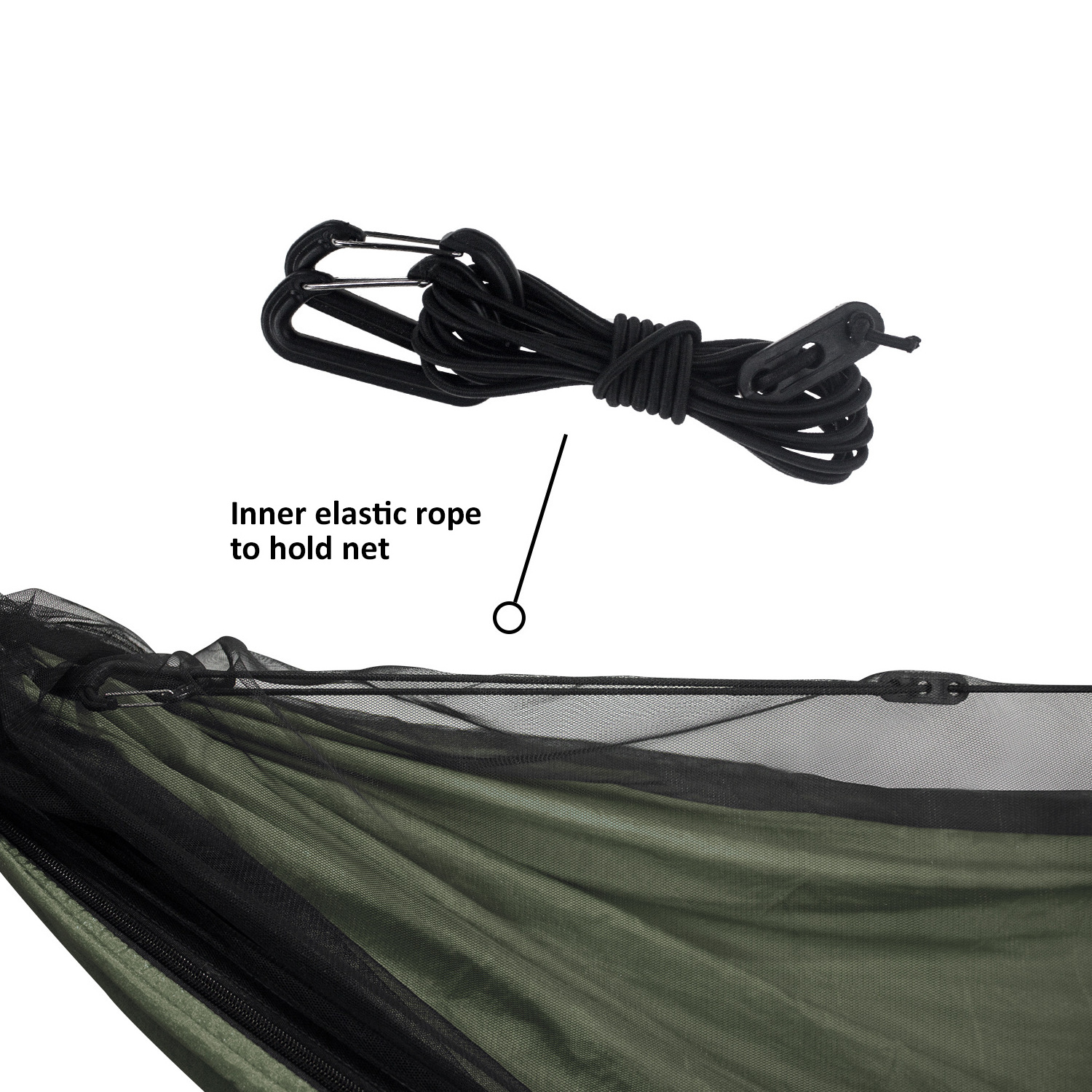 Outdoor High quality Swing Bed With Mosquito Netting Portable Outdoor Camping Hammock Nylon