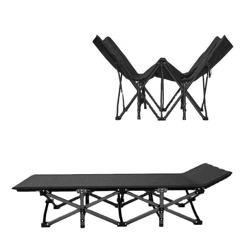 Hot Sale Qiuying Portable Camping Bed Easy Assembled Foldable Folding Camping Cot In Stock