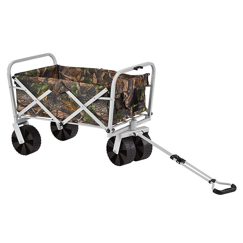 Multifunction Folding Beach Wagon Cart Collapsible Outdoor Wagon Patio Garden Cart with Wheels Outdoor Folding Wagon Trolley