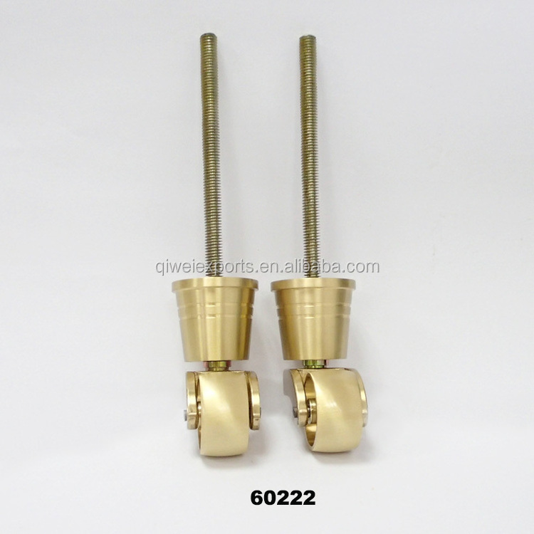 Brass caster wheel for high class furniture, metal chair caster