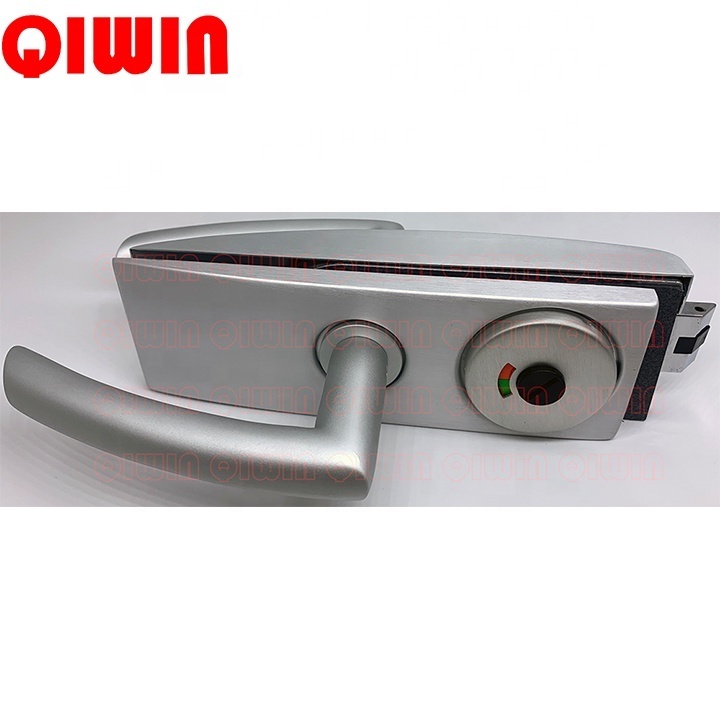 Bathroom Glass Door Locks Aluminium Glass Door Lock Latches With Lock And Indicator