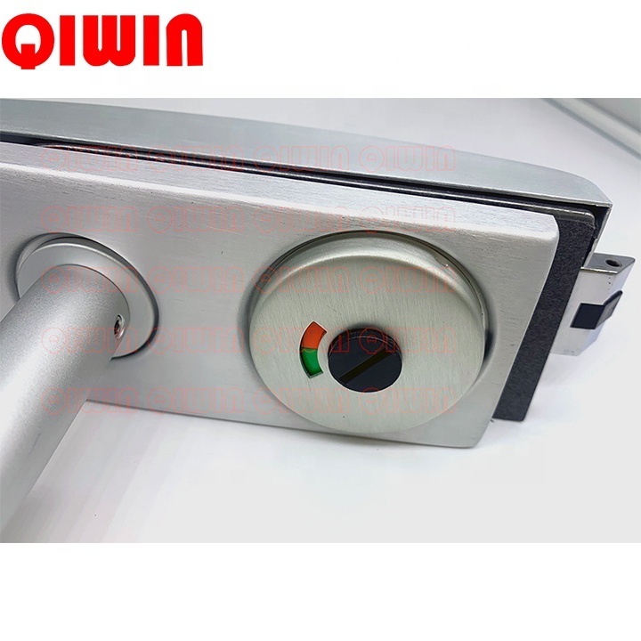 Bathroom Glass Door Locks Aluminium Glass Door Lock Latches With Lock And Indicator