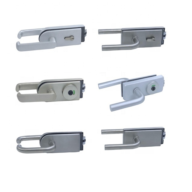 Aluminium Toilet Door Lock Bathroom Door Lock with Key Bathroom Door Handle With Lock