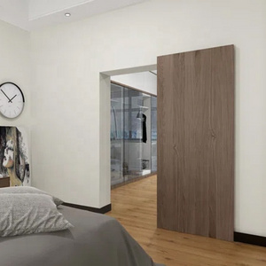 Soft close wooden door sliding system interior invisible ghost door system america magic door