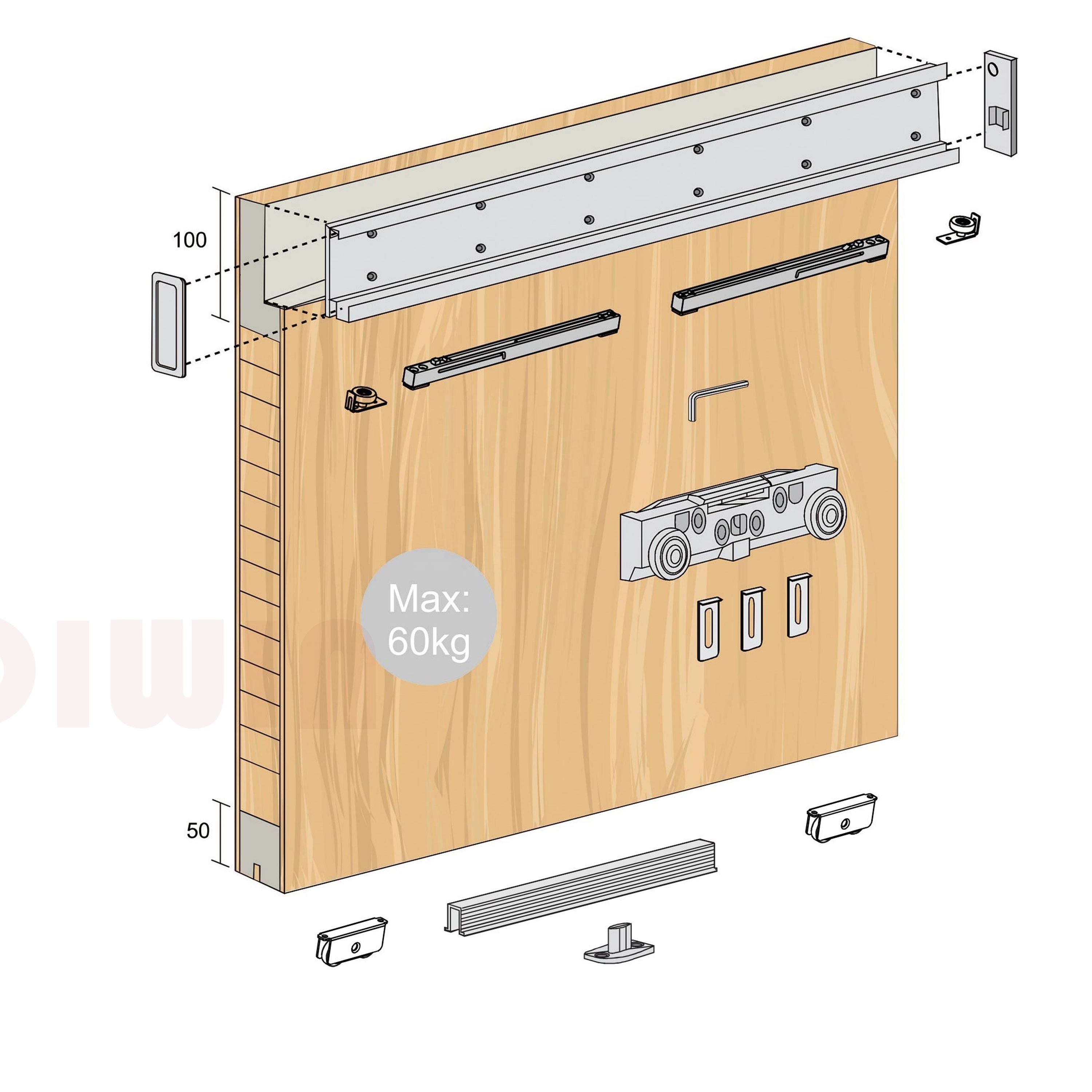 Soft close wooden door sliding system interior invisible ghost door system america magic door