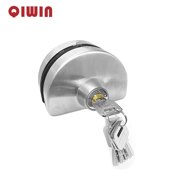 Hot sale Glass Door Lock Stainless Steel Double Bolts Entry Locks Office Glass door lock