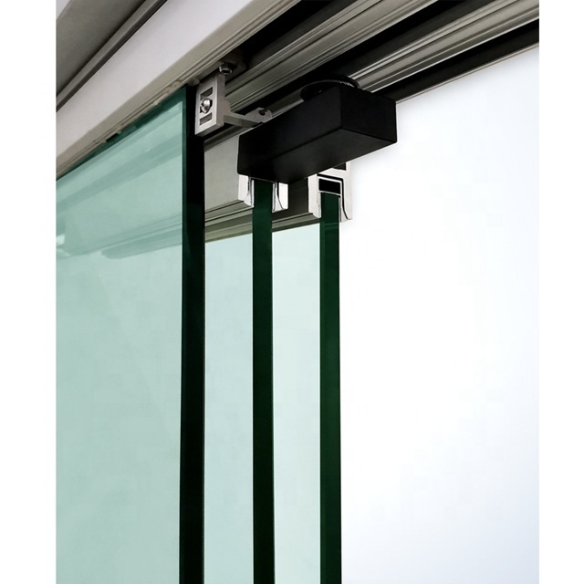 3 panels telescopic sliding pocket door system frameless sliding door front door for patio home