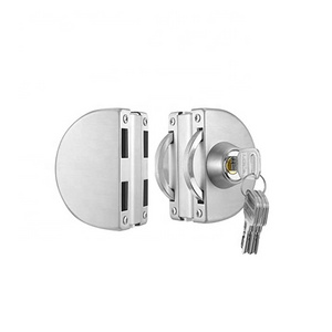 Hot sale Glass Door Lock Stainless Steel Double Bolts Entry Locks Office Glass door lock