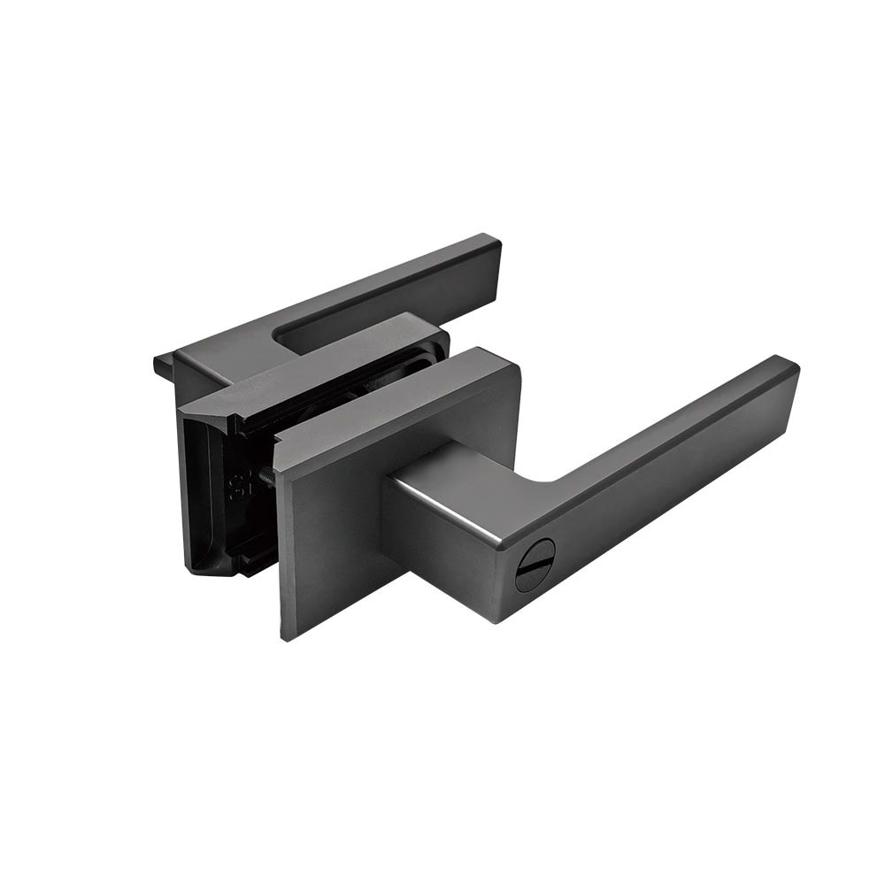 Aluminum lock body bathroom very narrow frame kitchen flat door black glass door lock