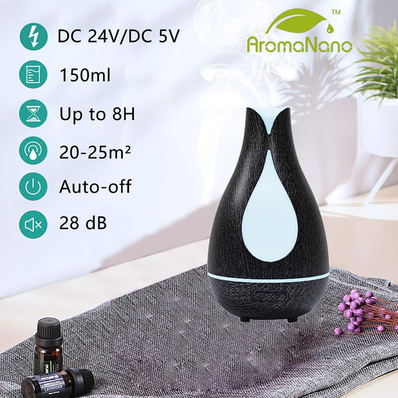 home appliances aromatherapy diffuser essential oil humidifier carousel bamboo  holder  aroma diffuser