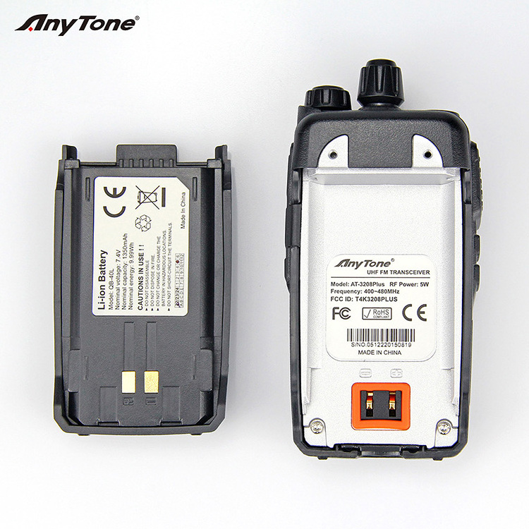 Hot selling Walkie talkie Anytone AT-3208 Plus Walkie-talkie long range Single band PMR  5W woki toki