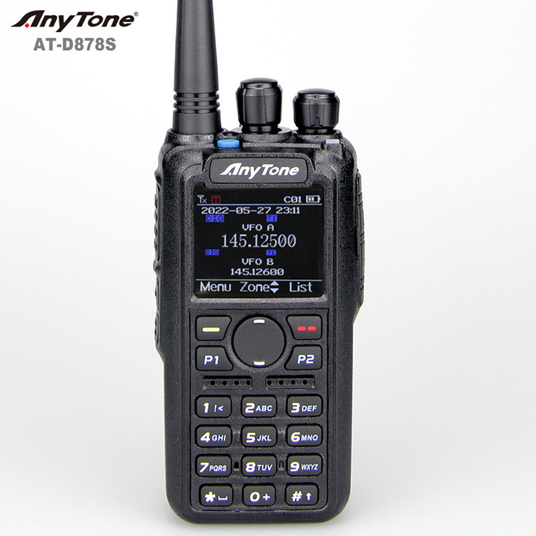 Anytone AT-D878S Single band Digital two way radio 10W VHF/UHF Long Talk Range 200,000 Contacts Professional Radio Walkie talkie