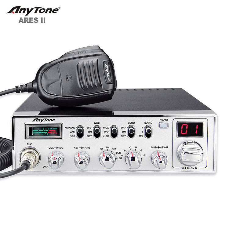 ARES II High Power 10 Meter CB Radio china ANYTONE AM FM SSB Radio vehicle radio long range 10 meter