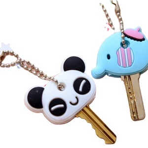 soft pvc key holder with cute carton design key cover