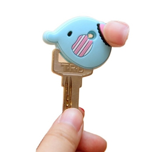 soft pvc key holder with cute carton design key cover