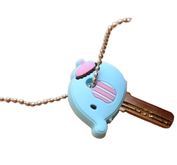 soft pvc key holder with cute carton design key cover