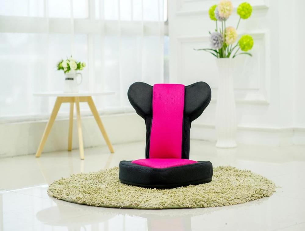 Japanese Style Adjustable  Tatami Legless Padded folding  floor chair game chair with love-heart design