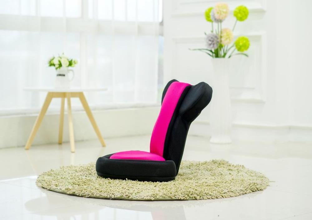 Japanese Style Adjustable  Tatami Legless Padded folding  floor chair game chair with love-heart design