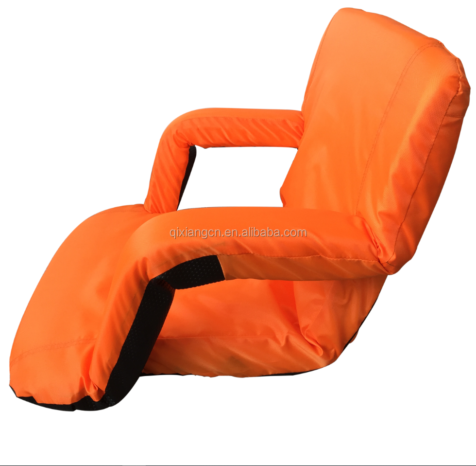 Manufacturer folding  floor chair camping chair  Stadium Seat chair  With Armrest