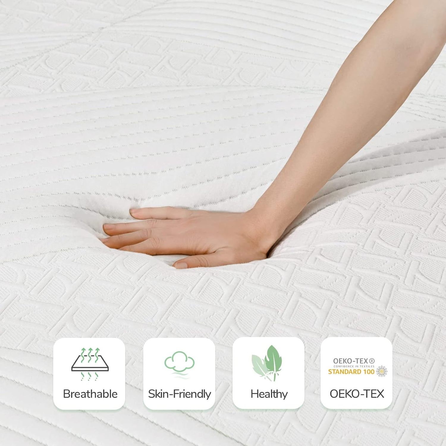 Euro Top King Coil Top Quality Best Price Massage Mattress Pocket Spring Mattress with Gel Memory Foam Mattress