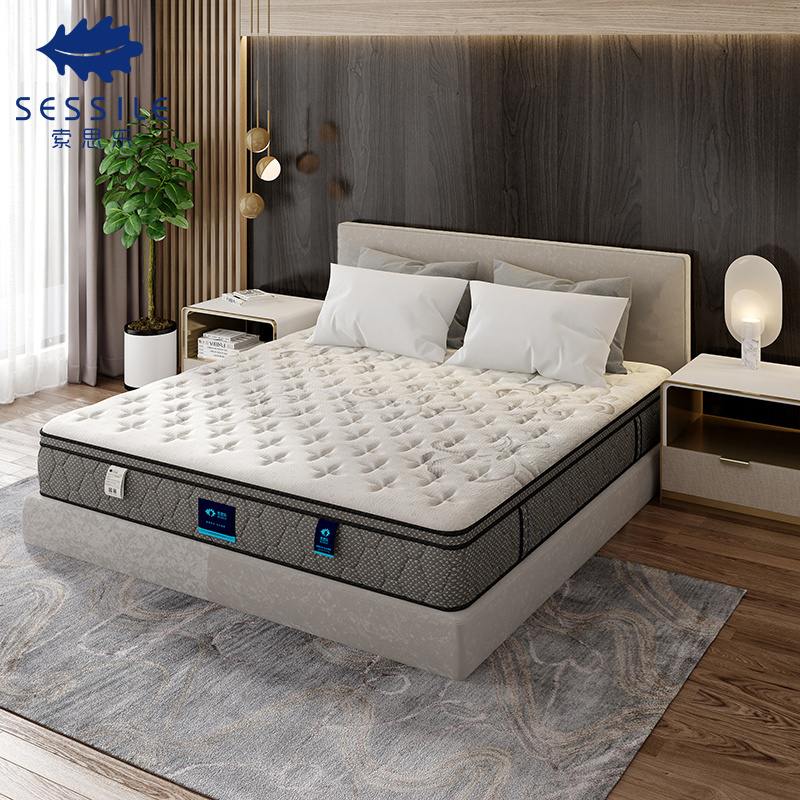 Luxury Bed Mattress for Sale Quality Latex Star King Size Memory Foam Pocket Spring Mattress Home Furniture Soft Fabric Mattress