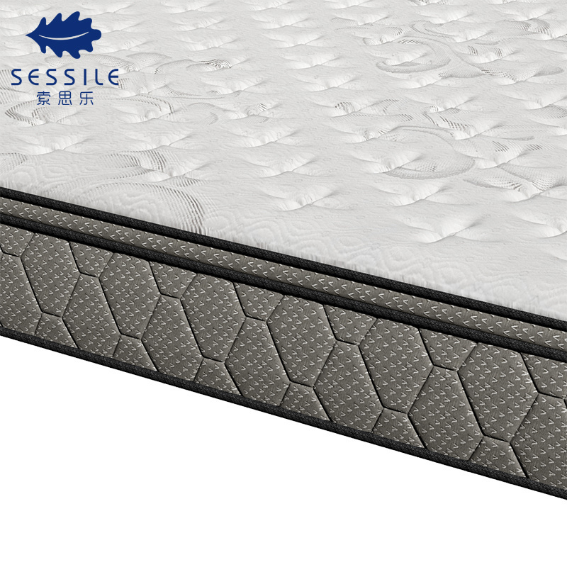 Custom-Made Full Size Cool Latex Gel Hypo-allergenic Memory Foam Healthy Hybrid Pocket Spring Pillowtop Mattress