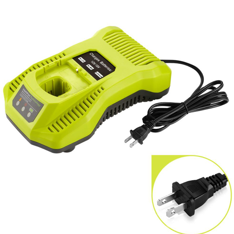 12v - 18v 3A Quick Battery Charger For Ryobi Battery P108 One Plus Ni-cd Ni-mh & Li-ion Charger with LED light