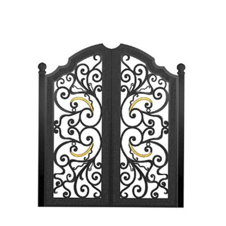 Hot Sale of High Quality European-style Outdoor Gate Villa Garden Courtyard Gate Wrought Iron Gate Swing Traditional 5 Years 009