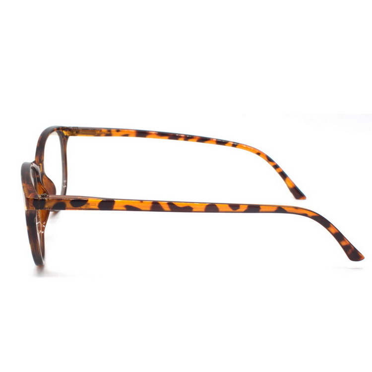 big frame eyewear wholesale women  cat eye reading glasses with spring hinge demi color