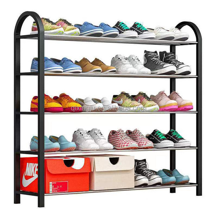 5 Tiers Diy Esay To Assemble Plastic Shoes Rack Cheap Living Room Shoe Rack