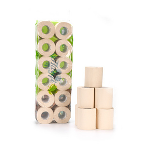 Wholesale 100% eco-friendly bamboo fiber 3-layer printing core toilet papers