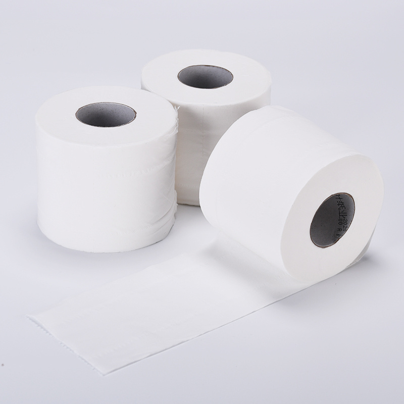 White 3 ply toilet paper roll soft bathroom paper toilet roll wood pulp toilet tissue