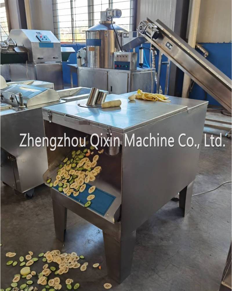 Large dragon fruit slicer okra slicer machinery Banana Cutting Circle Machine