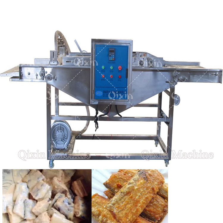 Automatic meat fish chicken nuggets batter breading machine for coating pumpkin pie