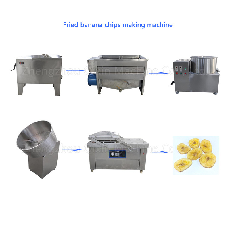 500Kg/H Industrial Banana Plant Plantain Chips Making Machine Automatic Equipment For Plantain Chips