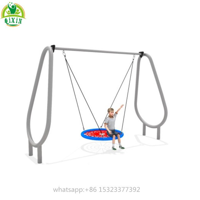 Single swing playing equipment outdoor kids bird nest design swing