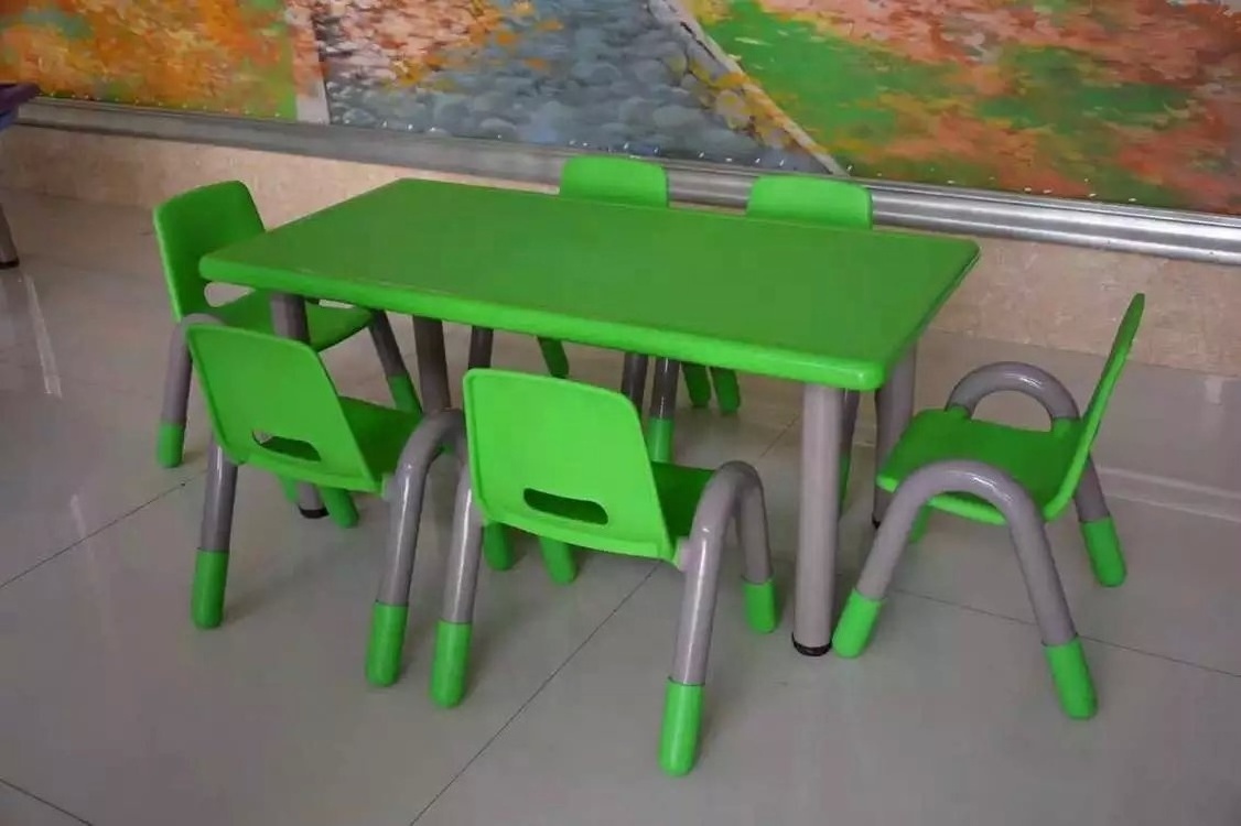 Wholesale factory price preschool furniture plastic tables and chairs for kids children furniture sets