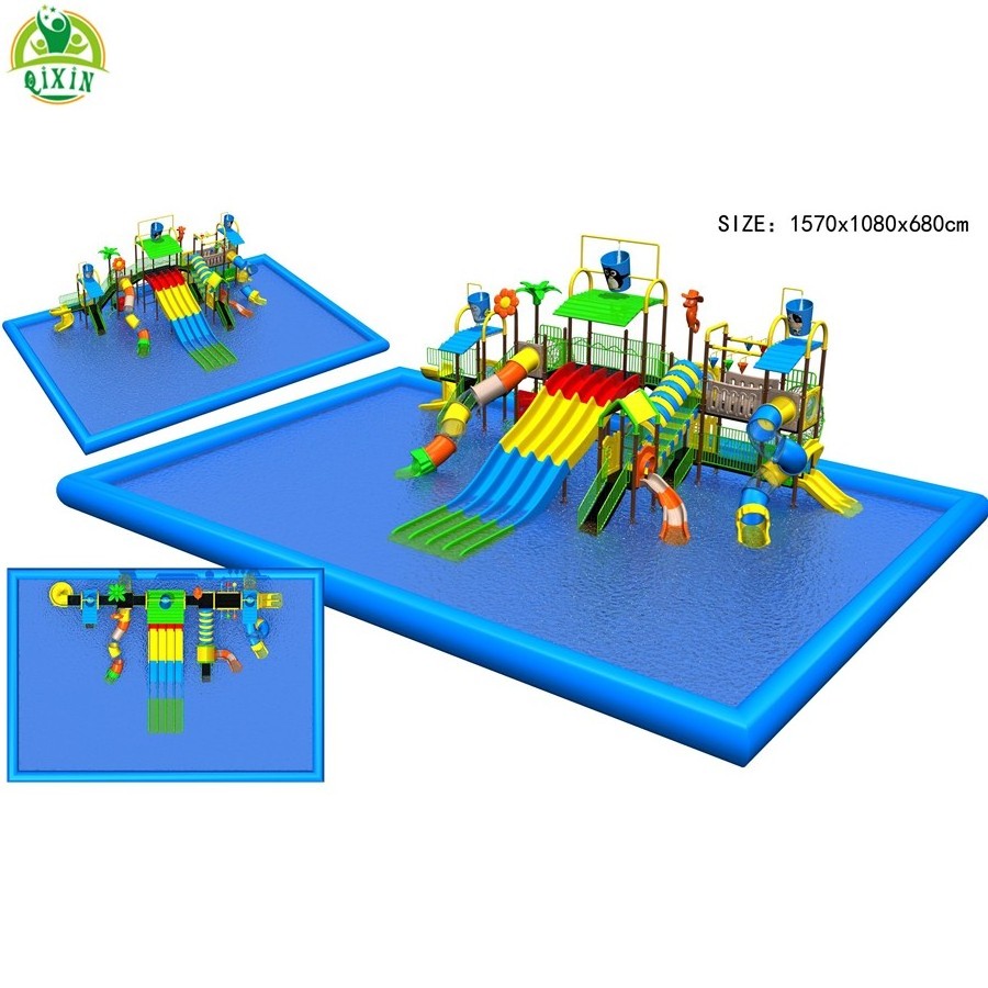 2022 New design factory water park equipment fiberglass and plastic water slides price kids fiberglass water slide for sale