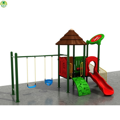 2021 new design Plastic garden games hot playground kids outdoor games  kindergarten outdoor play equipment swing and slide