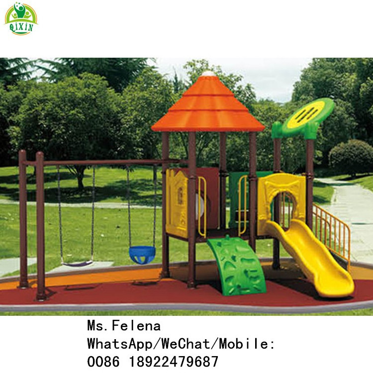 2021 new design Plastic garden games hot playground kids outdoor games  kindergarten outdoor play equipment swing and slide