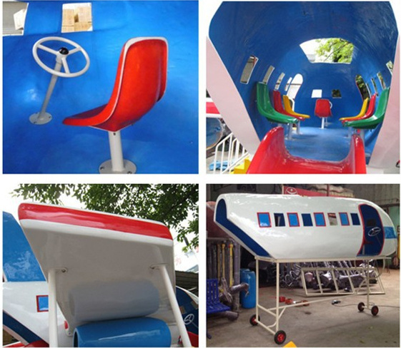 Guangzhou Qixinplay Airplane Playground Equipment Airplane Outdoor Playground for Kids QX-124D