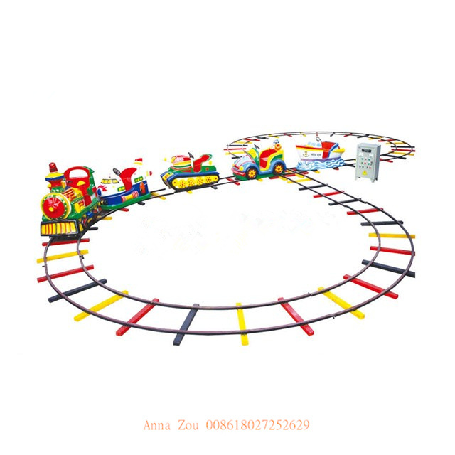 Fantastic! kids outdoor games mini electric track train with musical / kids amusement park track train for sale (QX-18131B)