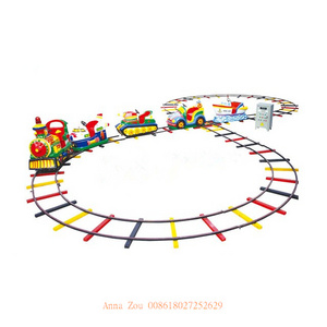 Fantastic! kids outdoor games mini electric track train with musical / kids amusement park track train for sale (QX-18131B)