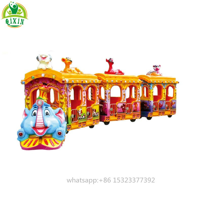 BIG Surprise amusement park electric trains for sale outdoor play mini train for kids made in china QX-130A