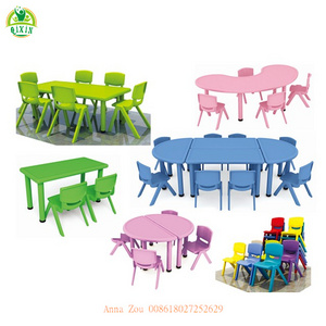 Cheap nursery furniture/plastic kids chairs and table set/used daycare furniture for sales