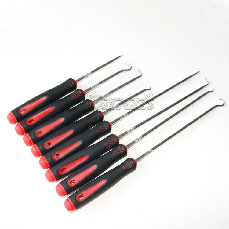 Qixin Custom Repairing Hand Tools Long Oil Seal Puller Scraper Pick & Hook Set Mini Mechanic Pick Set